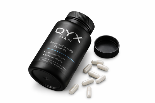 QYX MEN Advanced Vitality Formula – Male Energy &amp; Fertility Support (60 Capsules)